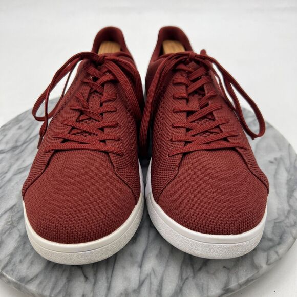 Swims Breeze Tennis Knit Sneaker Mens 9 Garnet Synthetic Mesh Low Top Shoe 21285 - Picture 3 of 11